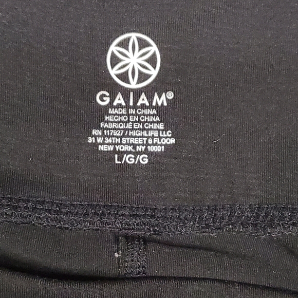 Gaiam Black Bootcut Yoga Pants Women’s Activewear Leggings Stretch Athletic - Picture 2 of 5